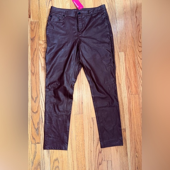 Commando Pants - Commando five pocket faux leather pants Size Large Oxblood Red NWT